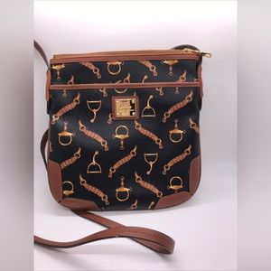 Lauren Ralph Lauren Chain Print And Signia Cross Body Purse 9x9